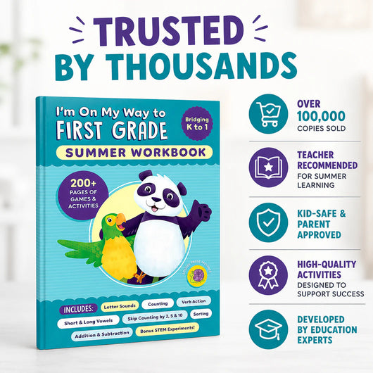 I'm On My Way to First Grade: Summer Workbook (Bridging K to 1)